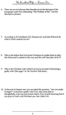 The Excellent Wife: Study Guide