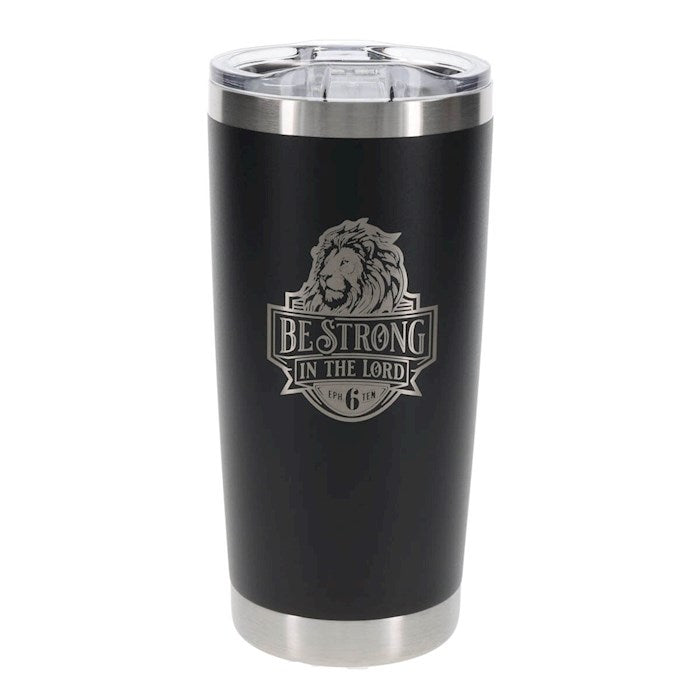 Walk By Faith Navy Stainless Steel Travel Tumbler