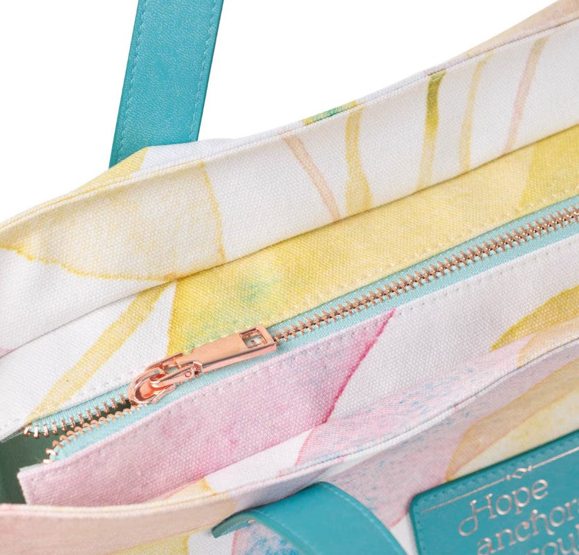 Hope Anchors The Soul Citrus Leaves Tote Bag