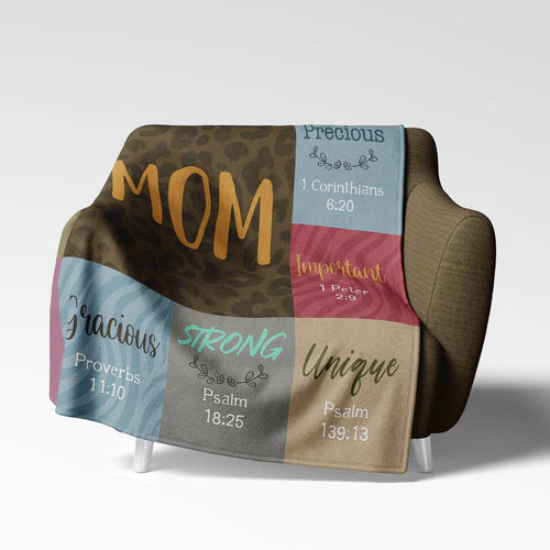 MOM SCRIPTURE BLANKET (50" x 60")