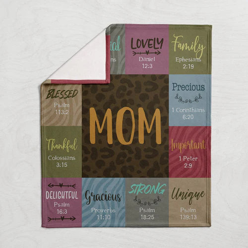 MOM SCRIPTURE BLANKET (50" x 60")