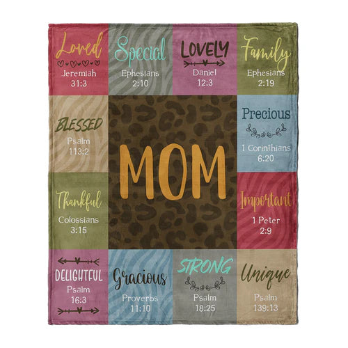 MOM SCRIPTURE BLANKET (50" x 60")