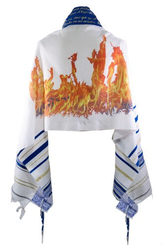 Span-Prayer Shawl-Flame Of Pentecost (72" x 22")