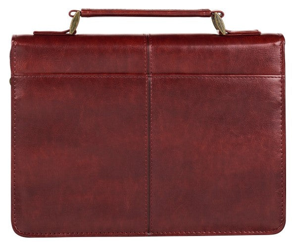 Hope and a Future Chestnut Brown Faux Leather Classic Bible Cover