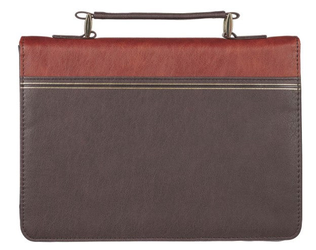 Classic-I Will Carry You Isa. 46:4-Two-tone Brown Bible Cover