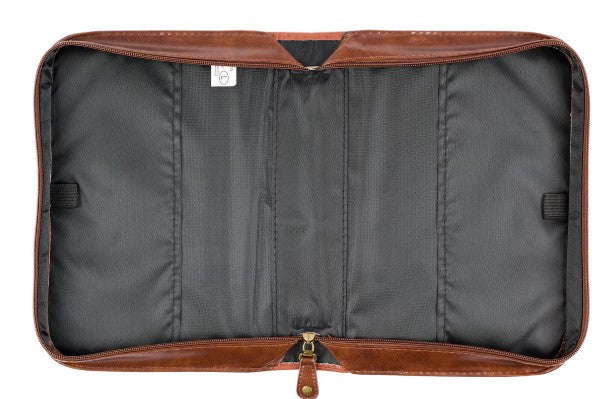 Stand Firm Two-tone Brown Faux Leather Classic Bible Cover