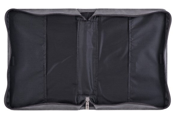 Trust in the LORD Gray and Black Faux Leather Bible Cover