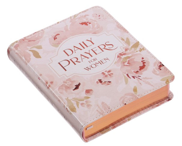 Daily Prayers for Women Pink Floral Faux Leather Devotional