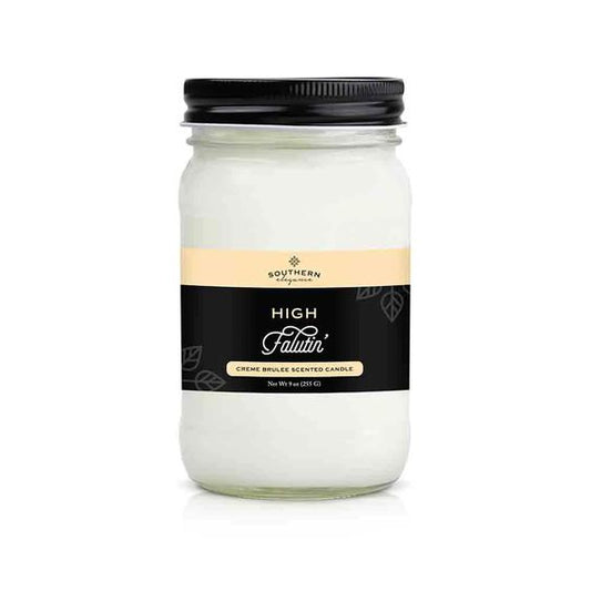 Highfalutin (Creme Brulee) Mason Jar Candles 9 OZ