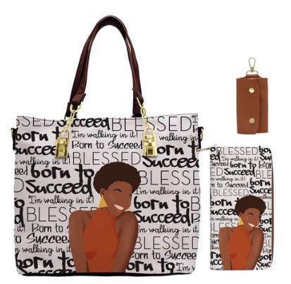 Born to Succeed Handbag Set