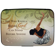 She Who Kneels Credit Card Holder