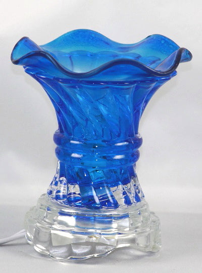 Blue Crystal Glass Oil Burner