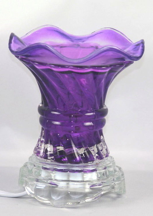 Purple Crystal Glass Oil Burner