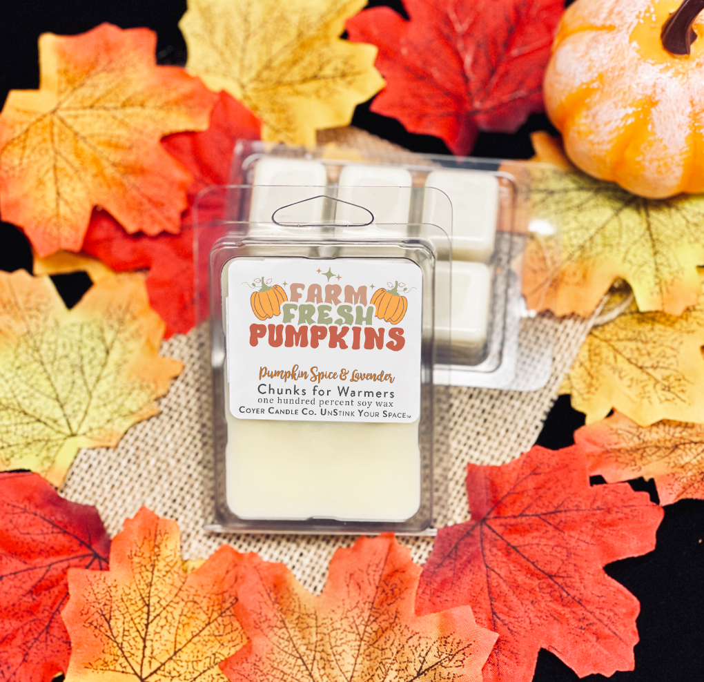 Coyer Candle Co. - Pumpkin Labels Wax Melts - Oh Gourd....